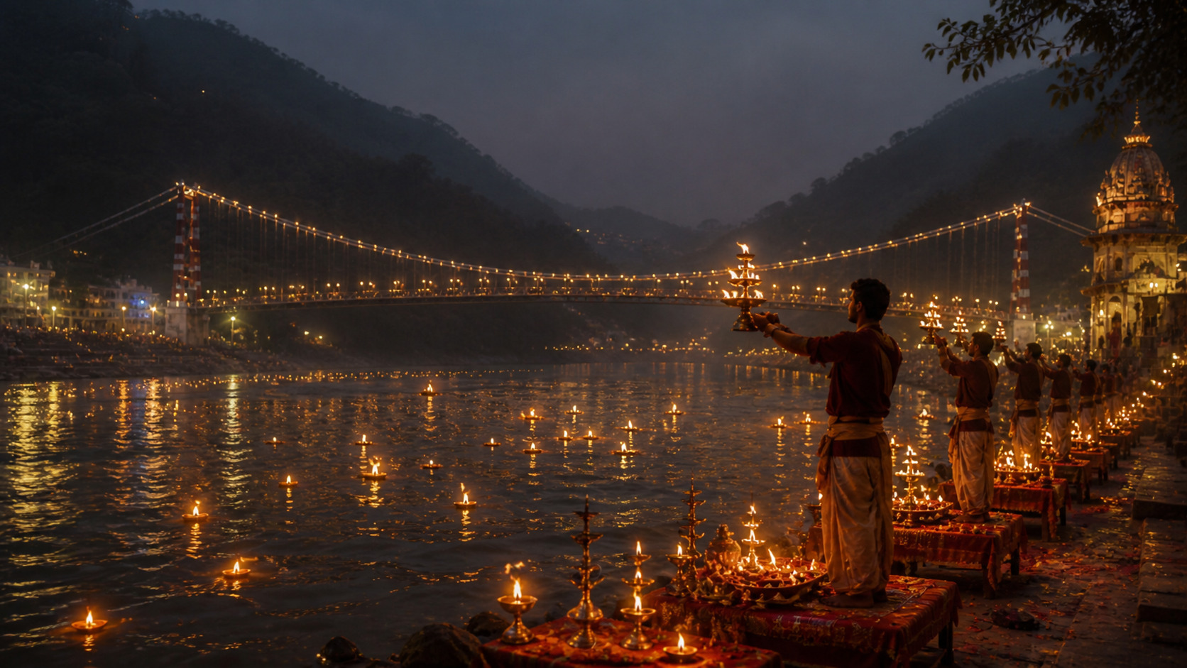 Rishikesh — the Ganga and the Himalayas at dawn