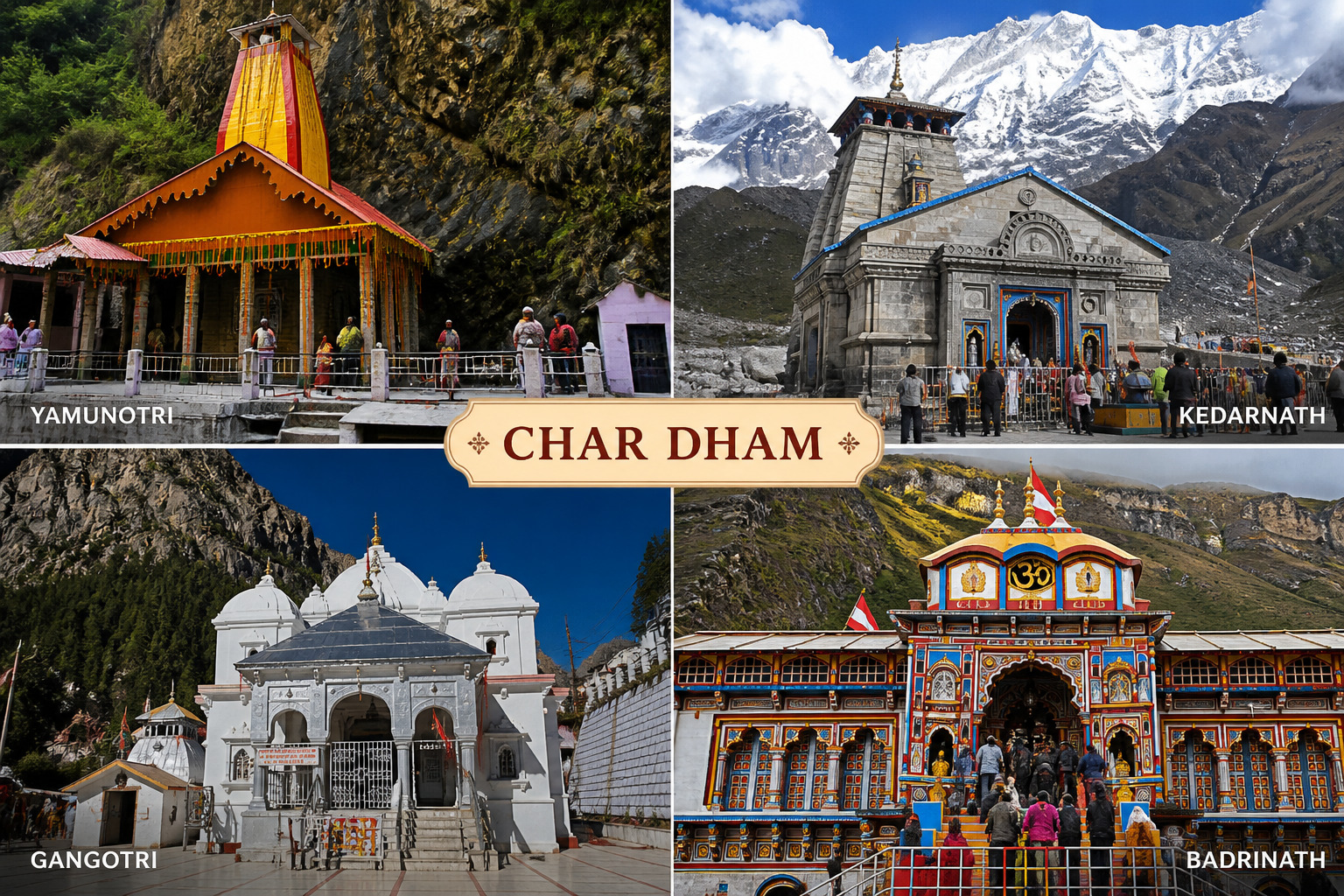 Himalayan temple on the Char Dham route